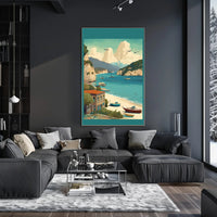 Serene Coastal Retreat Poster