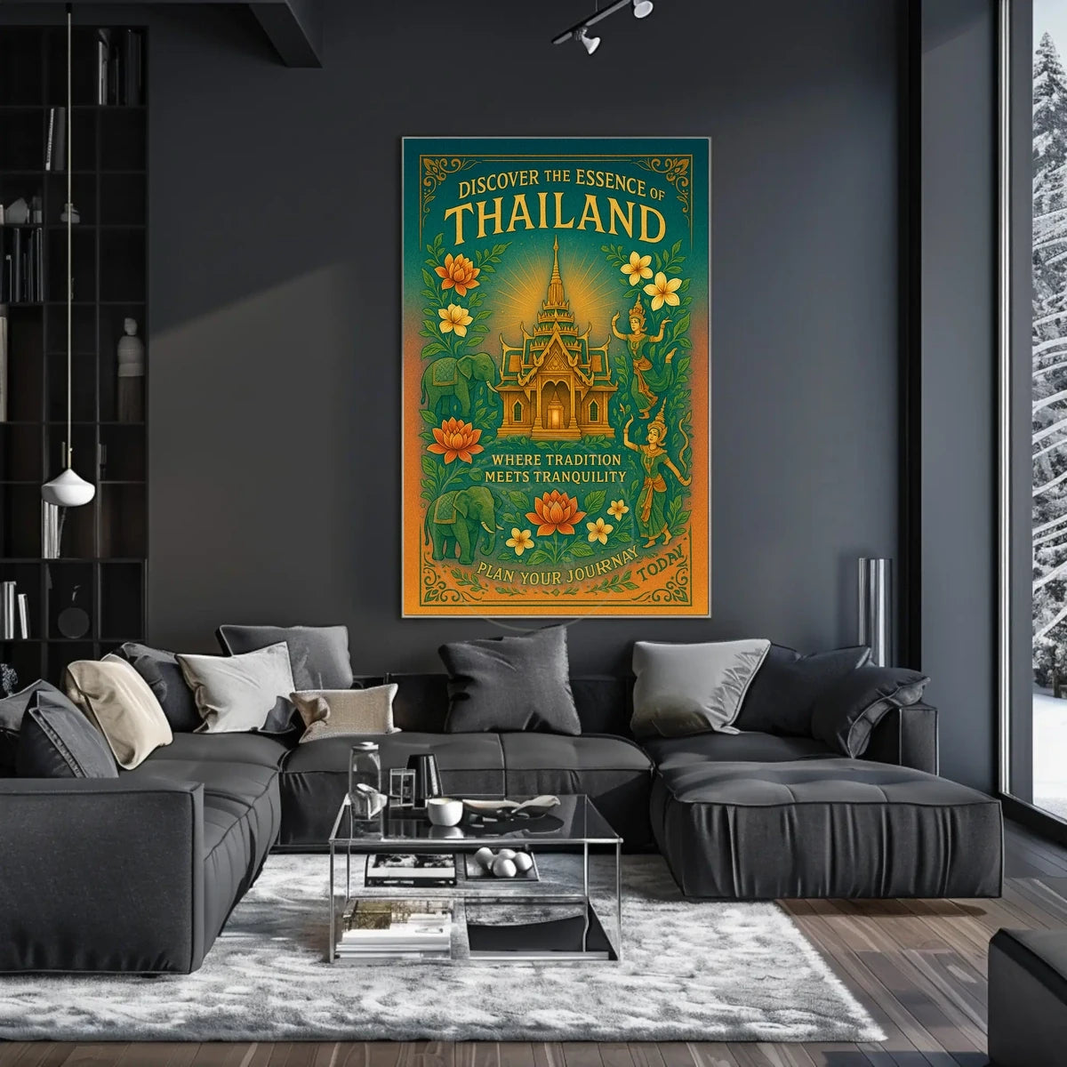 Thailand Tradition Tranquility Travel Art Poster
