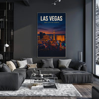 Las Vegas The City of Lights Poster