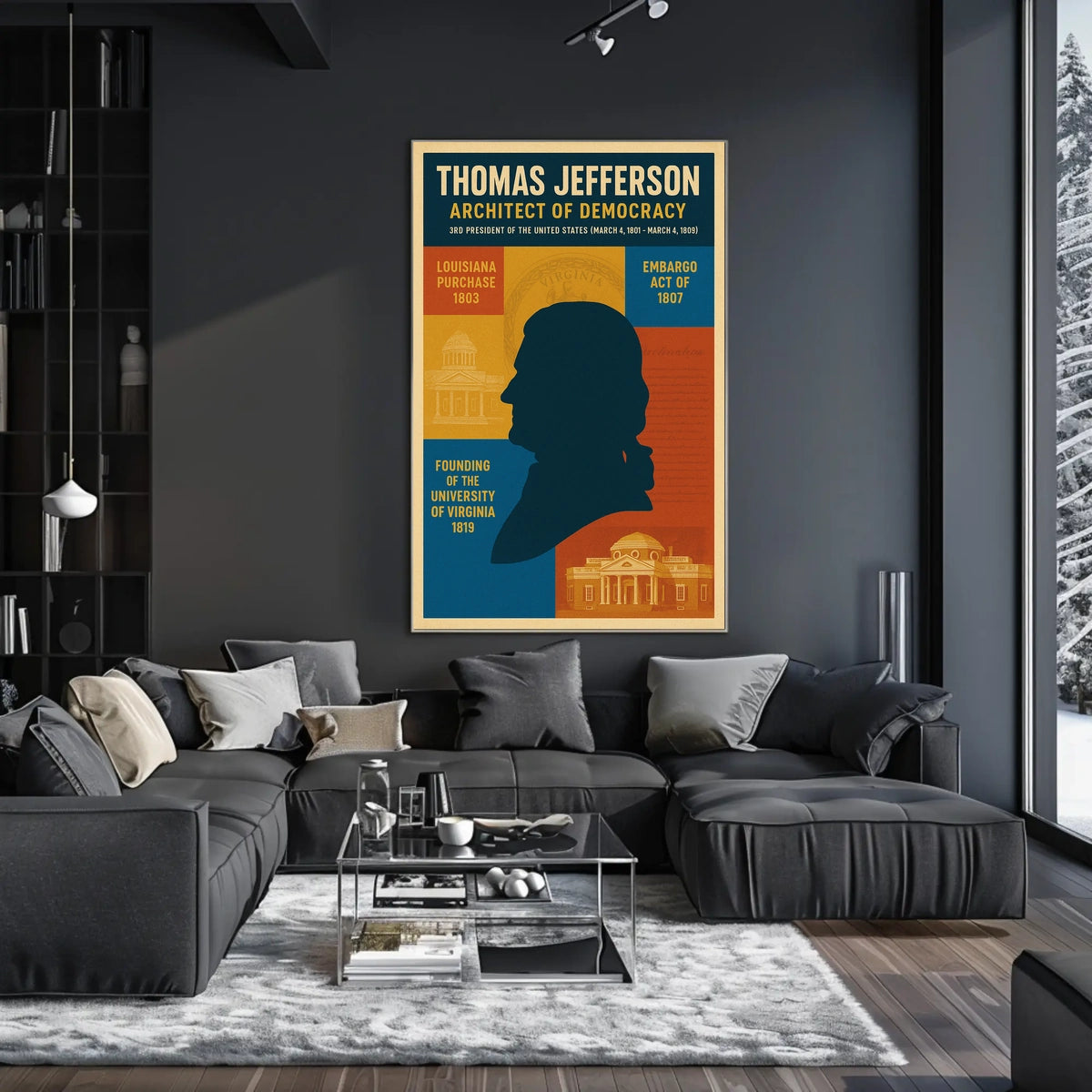 Thomas Jefferson 3rd President Poster