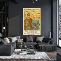 Saint Victor and Saint Corona Poster PosterGoat