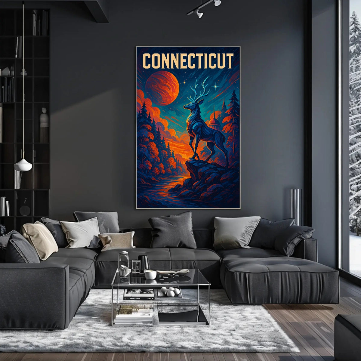 Majestic Connecticut Poster