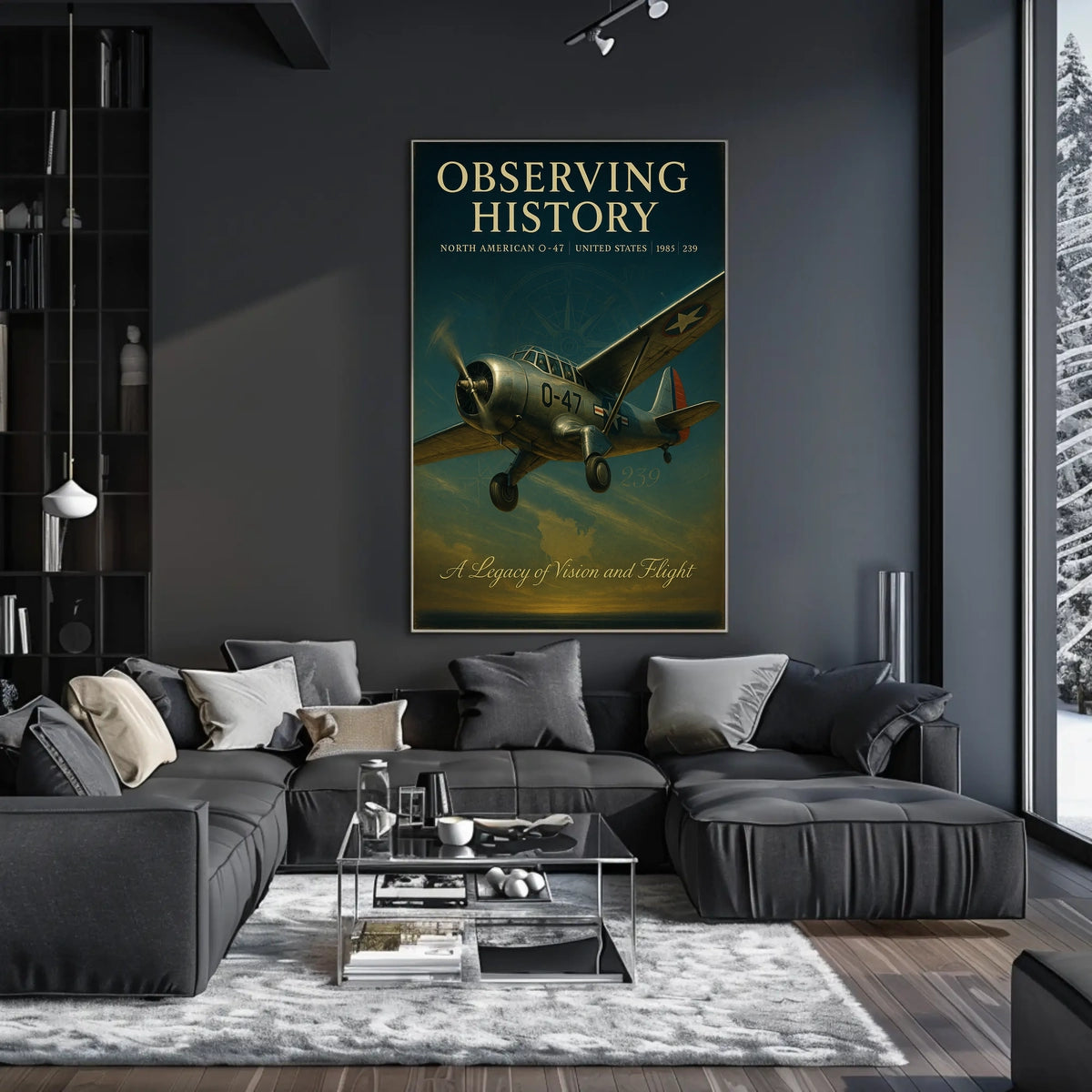 Observing History: Vintage North American O-47 Poster
