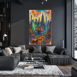 Vibrant Cityscape New York in Colors
