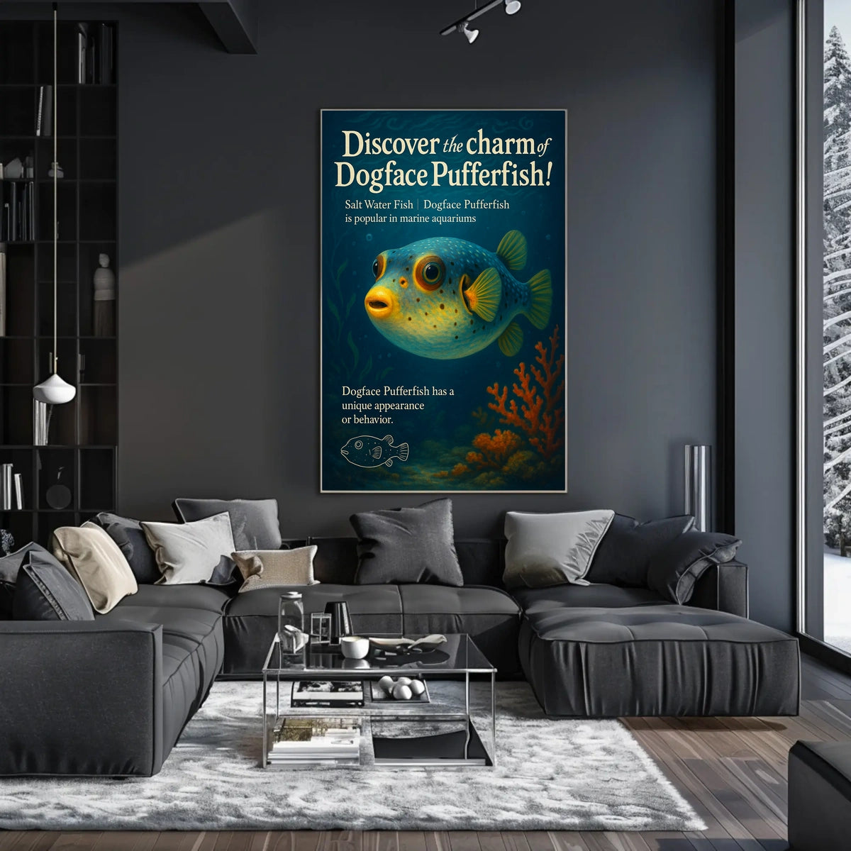 Discover The Charm Of Dogface Pufferfish Poster