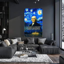 James Madison 4th President of the United States Presidential Masterpiece Series Poster