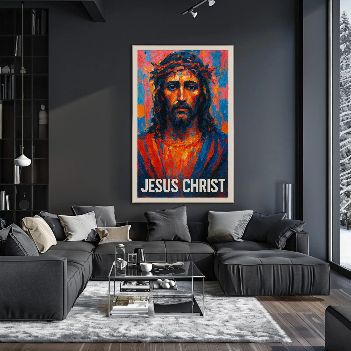 Jesus Christ Artistic Portrait Poster