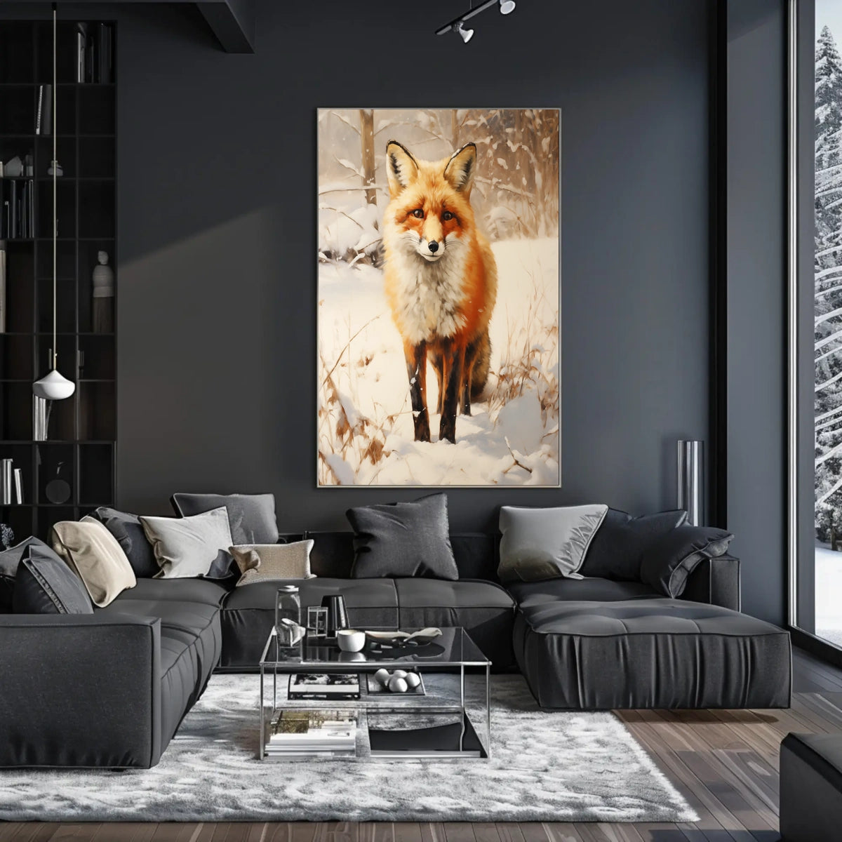 Winter Fox In The Snow Poster