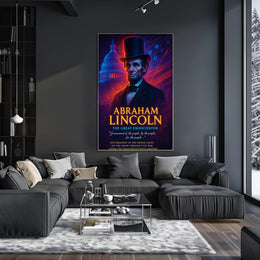 Abraham Lincoln Patriotic Historical or Presidential Poster PosterGoat