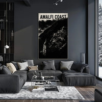 Amalfi Coast Poster Wall Art 18x24 Coastal Decor Print