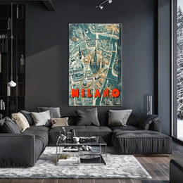 Milano Cityscape Poster