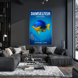 Damselfish Marine Life Poster PosterGoat