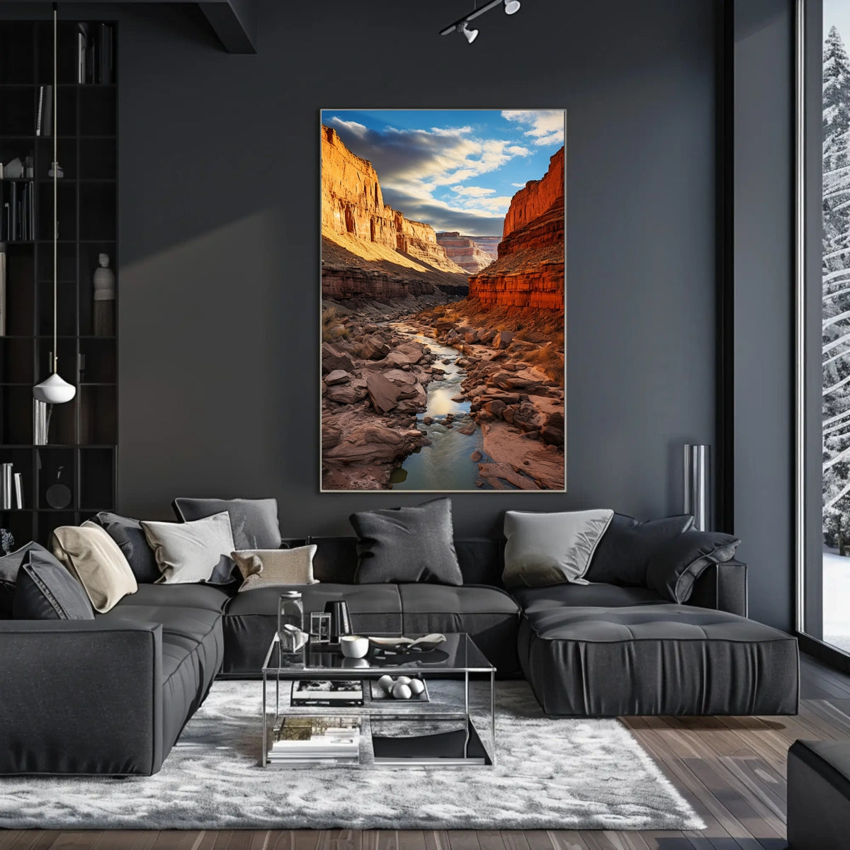 Majestic Canyon Landscape Poster