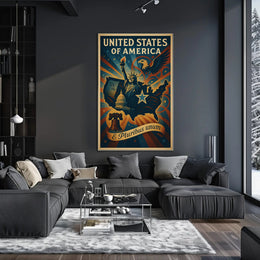 United States of America E Pluribus Unum Poster PosterGoat
