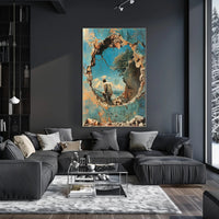 Through The Crumbling Wall Poster Art Print Decor PosterGoat