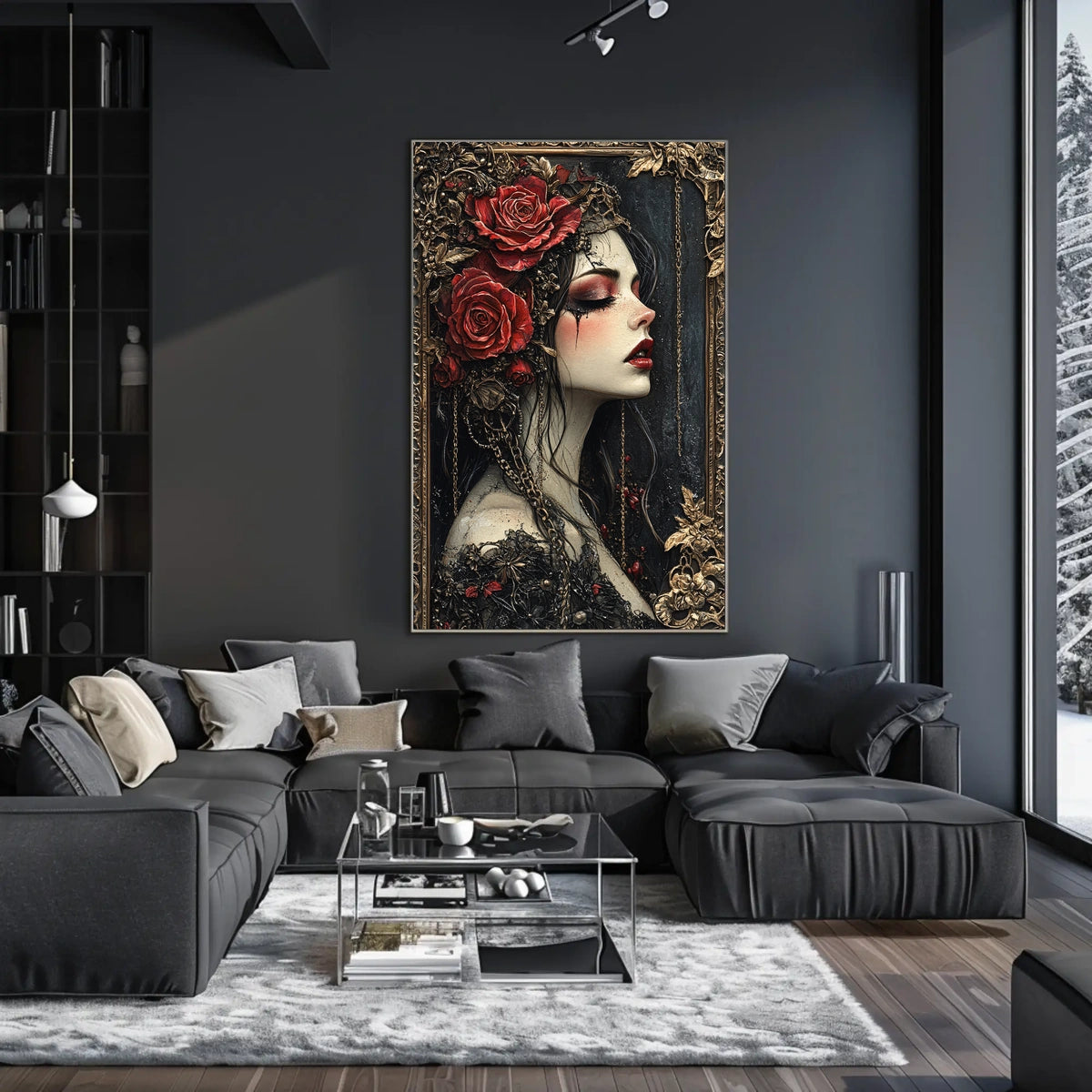 Victorian Gothic Romance Artistic Poster