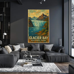 Glacier Bay National Park Scenic Wilderness Adventure Nature Lovers Decor Wall Art Poster