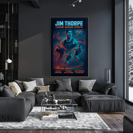 Jim Thorpe Icon of Athletic Excellence Poster