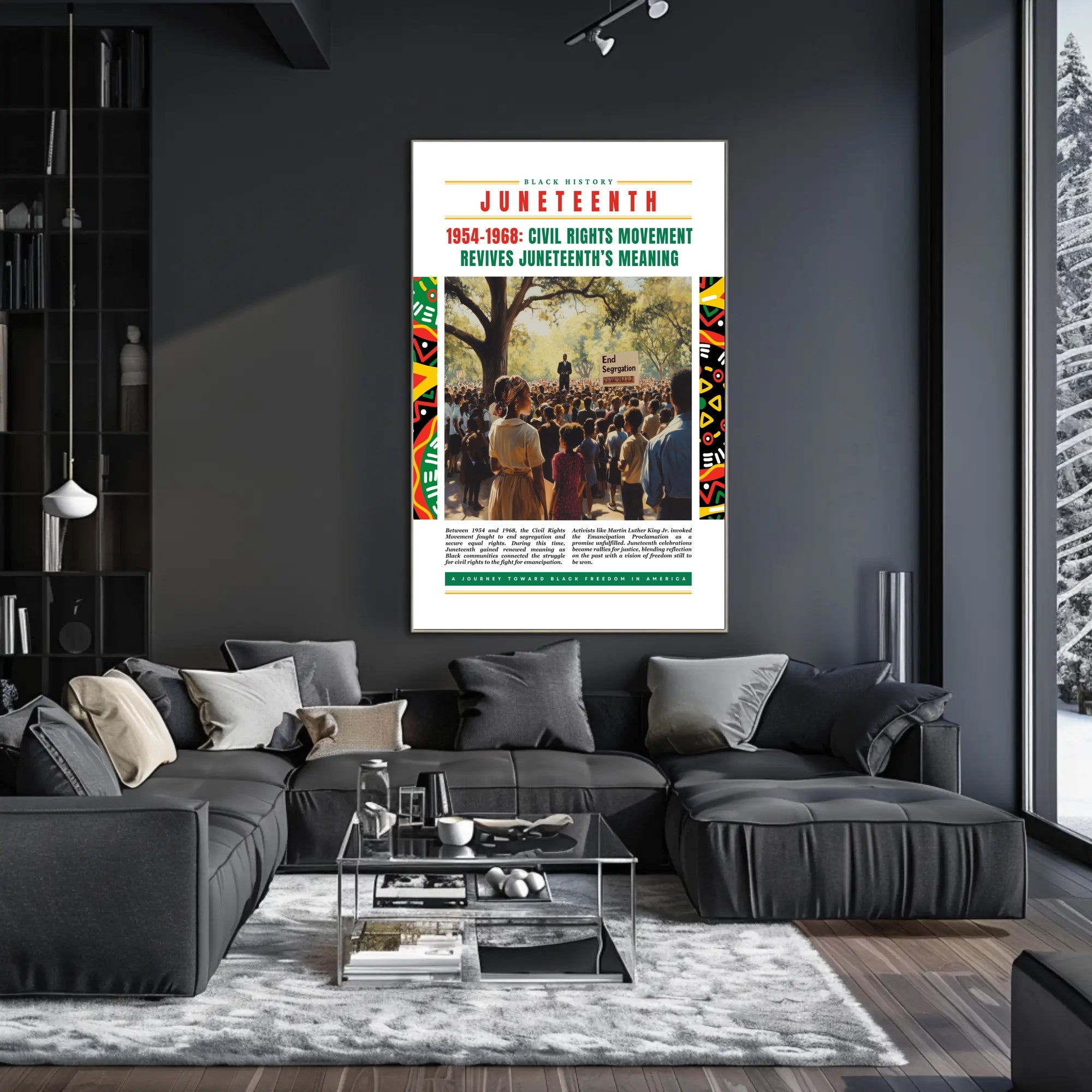 Juneteenth Civil Rights Movement Cultural or Heritage Poster