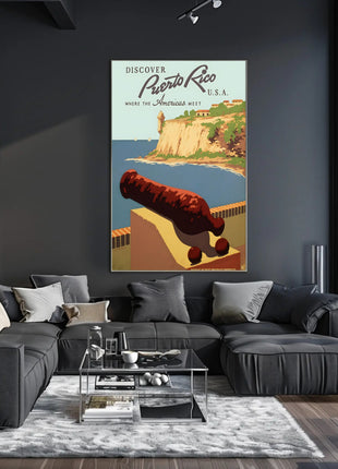 Puerto Rico Travel Poster - Explore Historical El Morro Destination