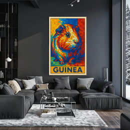 Vibrant Guinea Mosaic Poster