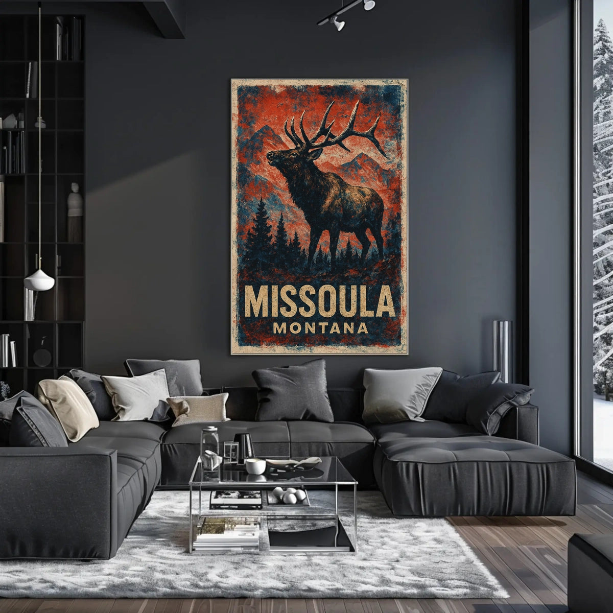 Missoula, Montana Wilderness Majesty Poster