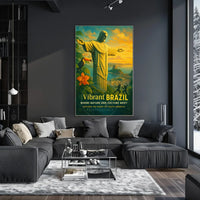 Brazilian Sunset Harmony: Travel Poster