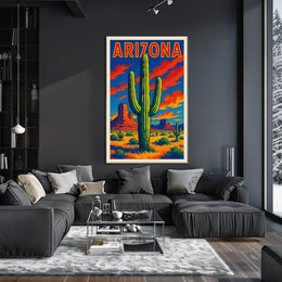 Arizona Desert Landscape Poster