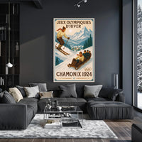 Winter Olympics Chamonix 1924 Poster