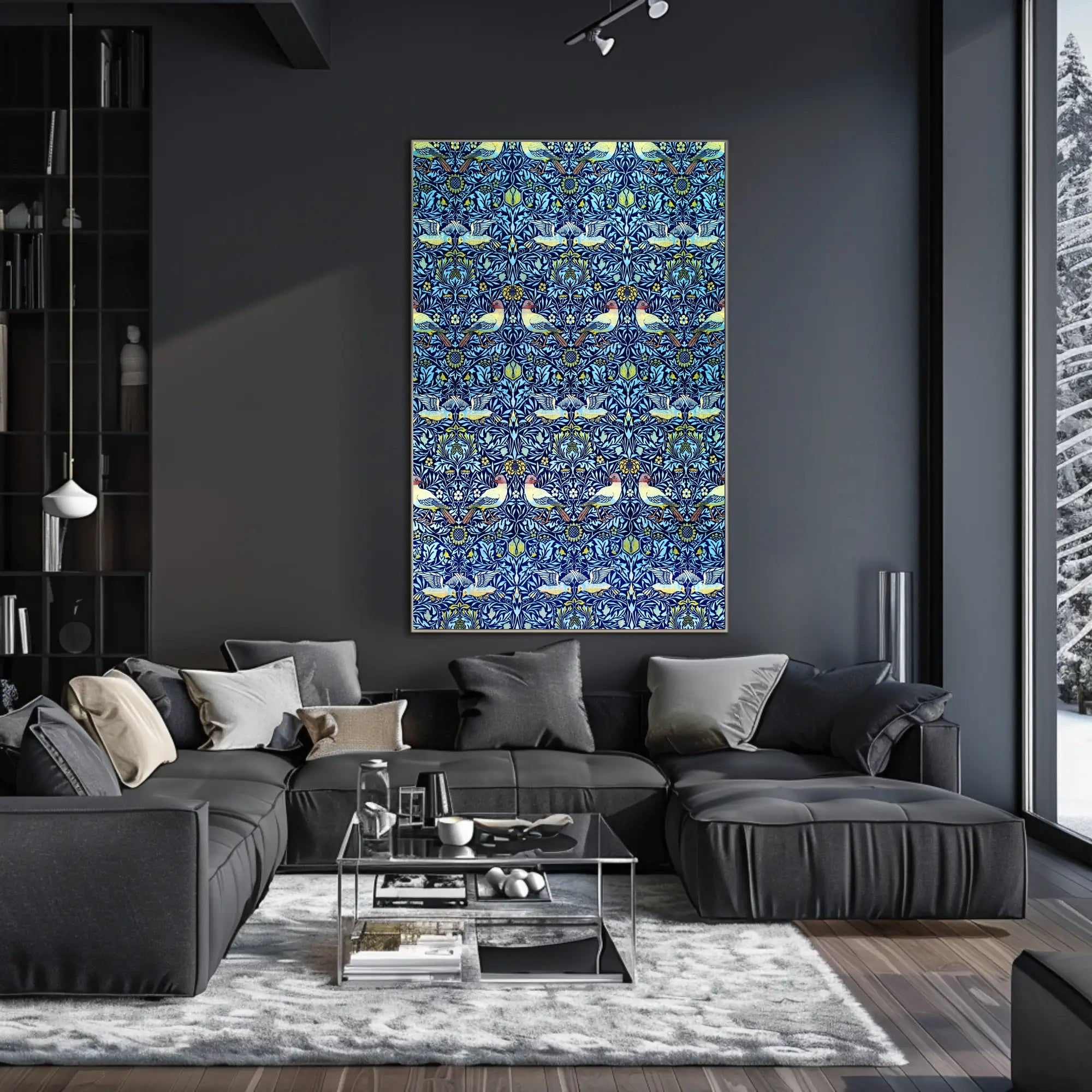 Ornate Avian Pattern Poster