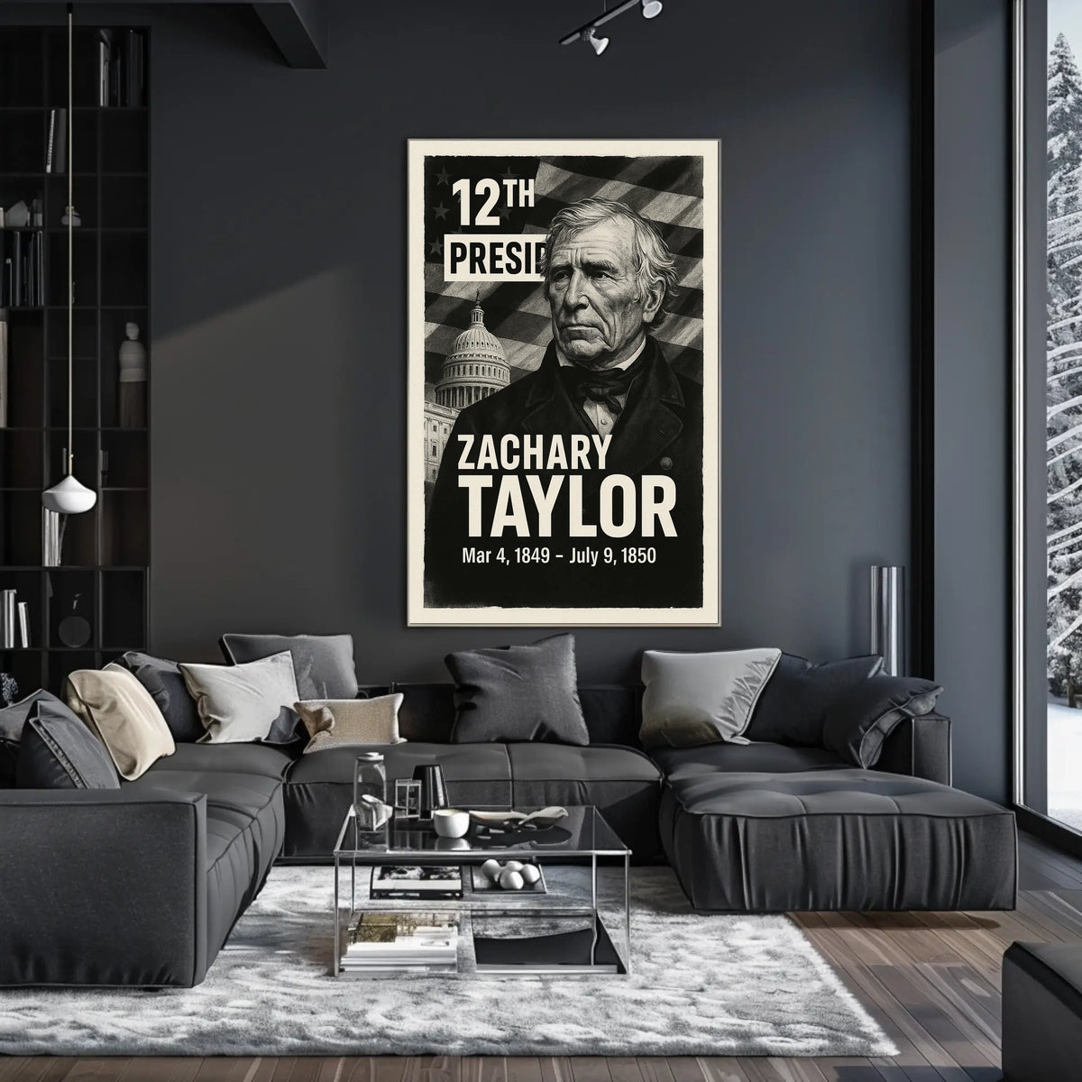 Zachary Taylor 12th President of the United States Digital Montaje Poster