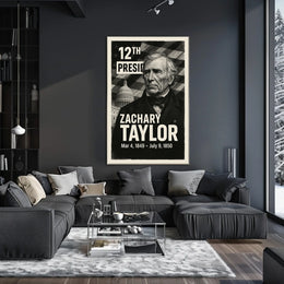 Zachary Taylor 12th President of the United States Digital Montaje Poster