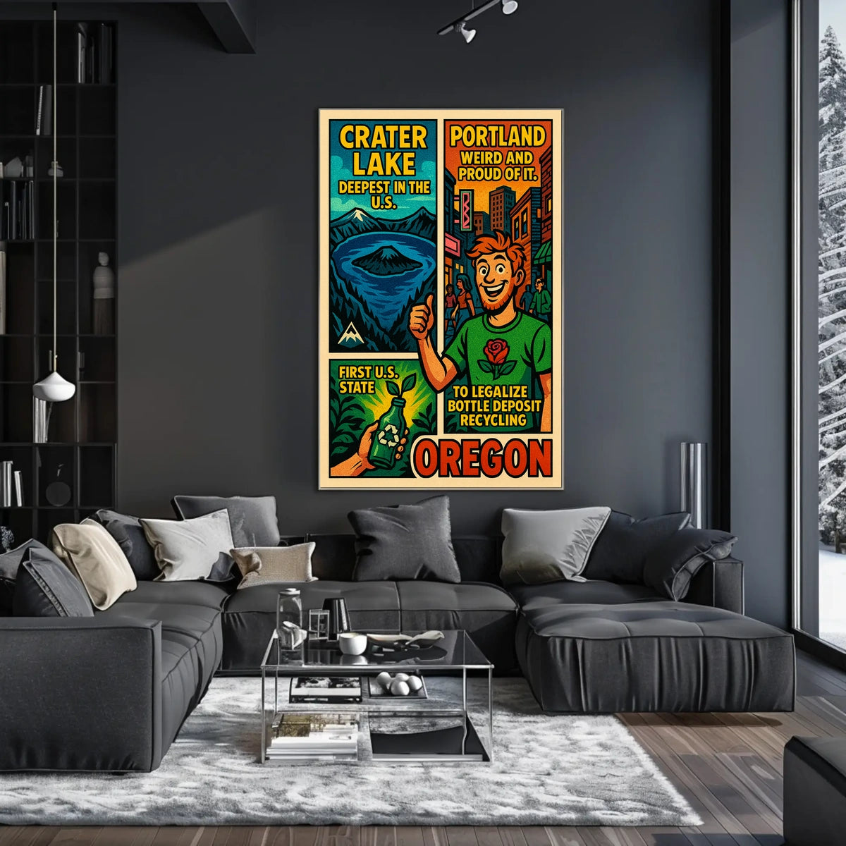 Oregon Highlights Poster