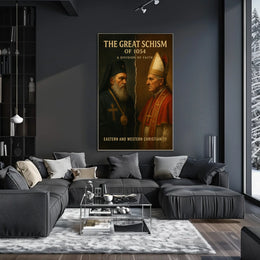 Great Schism 1054 Eastern Western Poster