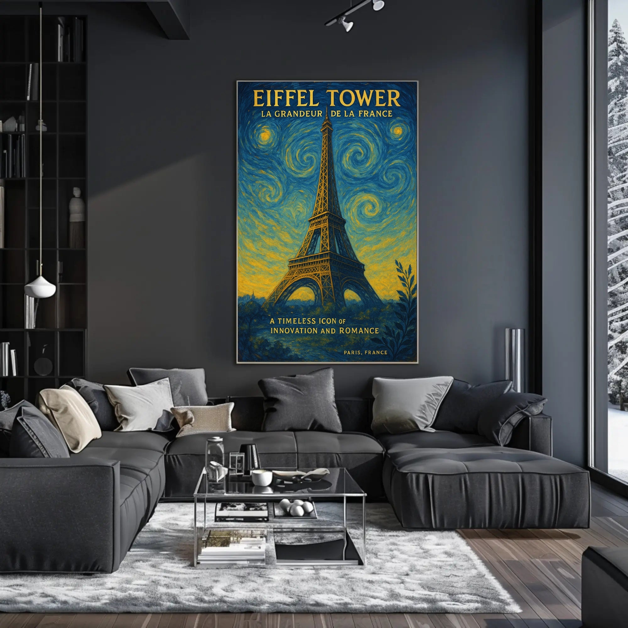 Eiffel Tower La Grandeur De La France Poster