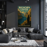 Bighorn Canyon Rich Native American Poster