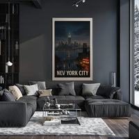 New York City Nightscape Poster