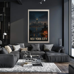 New York City Nightscape Poster