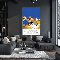 East Coast Joys Sun-Bathing Poster