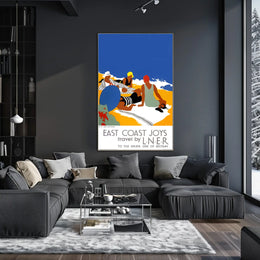 East Coast Joys Sun-Bathing Poster
