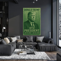 Donald Trump 47th President Scenic Landmark Portrait Patriotic Heritage Wall Art Modern Poster