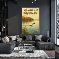 Reflections of Higgins Lake Nature-Themed Poster