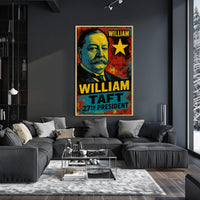 William Howard Taft 27th President of the United States Graffiti Pop Art Poster