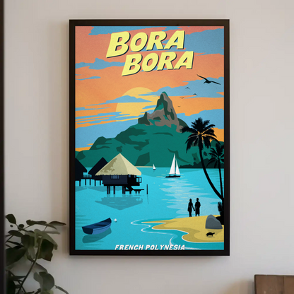 Bora Bora Travel Poster