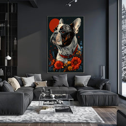 Regal Bulldog Portrait Poster