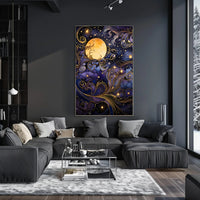 Mystical Moonlit Night Artistry Fantasy or Mythology Poster