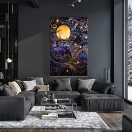 Mystical Moonlit Night Artistry Fantasy or Mythology Poster