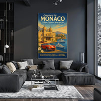 Discover Monaco The Jewel of the Riviera Poster