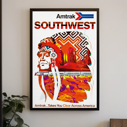 Amtrak Southwest Travel Poster