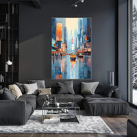 Cityscape Reflections Poster PosterGoat